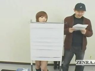 Subtitled jaapani quiz film koos nudistlik jaapan õpilane