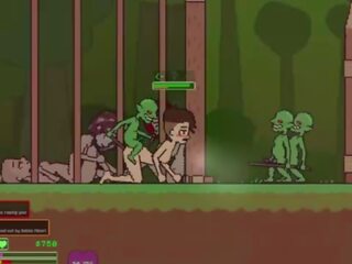 Captivity &vert; fazë 3 &vert; lakuriq femër survivor fights të saj mënyrë përmes seksualisht ngjallur goblins por fails dhe merr fucked i vështirë gëlltitjes liters i spermë &vert; hentai lojë gameplay p3