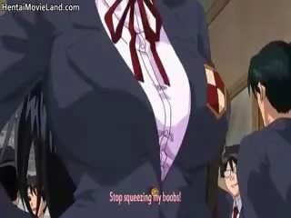 Provocative Anime College Cuties Sucking shaft Part3