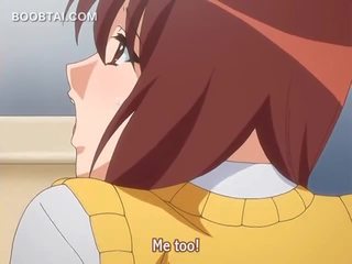 Gyönyörű anime iskola lány tasting és baszás harkály