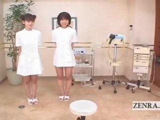 Subtitled jaapani lesbid rühm vibraator massaaž mängima