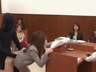 Japanese beauty Lawyer Gets Fucked By A Invisible Man