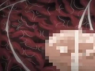 Unggul animasi pornografi rambut coklat alat kemaluan wanita menjilat dan kacau di