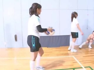 Tekstitetty japanilainen enf cfnf volleyball hämärtymistä sisään hd
